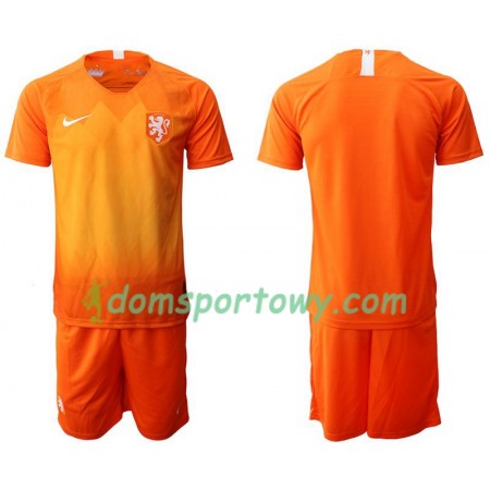 Koszulka Holandia Dziecięcy Domowe Koszulki Piłkarskie 2019 Krótki Rękaw